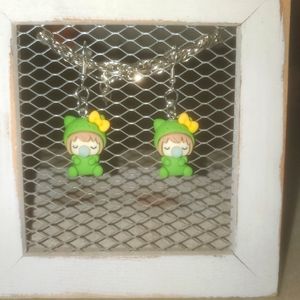 Handmade Bubblegum  Girl Earrings